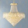 Talia 22 1/4" Wide Gold And Crystal 13-Light Chandelier -Golden Lighting Shop talia 22 and one quarter inch wide gold and crystal 13 light chandelier 78t20cropped
