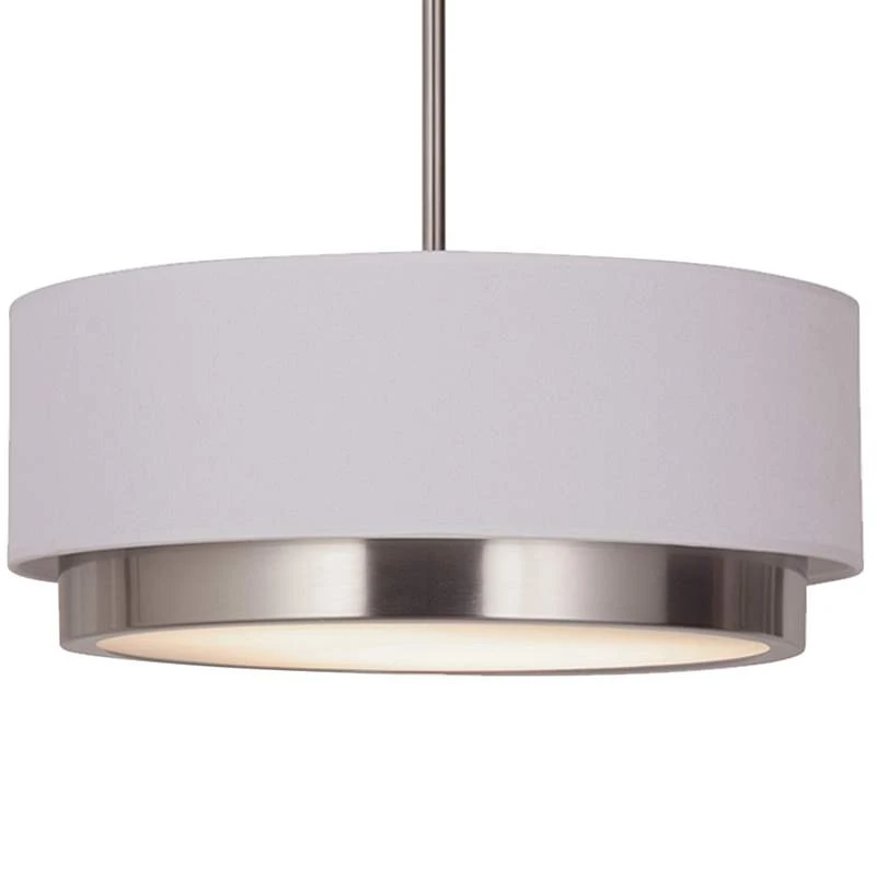 Tate 15 3/4" Wide Brushed Nickel LED Pendant Light 5 Tate 15 3/4" Wide Brushed Nickel LED Pendant Light - Image 3