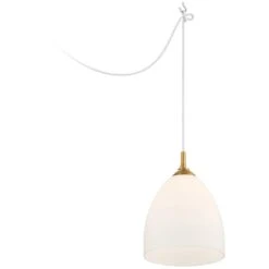 Taylor 8 1/2"W Warm Antique Brass Plug-In Swag Mini Pendant -Golden Lighting Shop taylor 8 and one half inchw warm antique brass plug in swag mini pendant 366t0views3