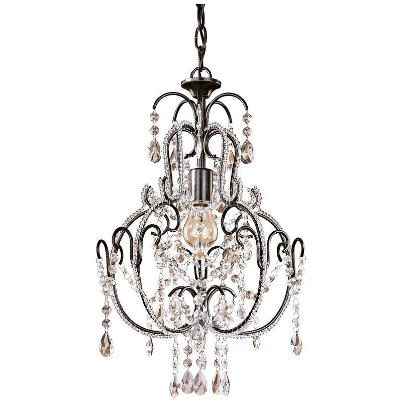Taylor Bronze 12 1/2" Wide Mini-Chandelier By Minka Lavery 4 Taylor Bronze 12 1/2" Wide Mini-Chandelier By Minka Lavery - Image 2