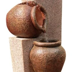 Three Urn And Pillar Cascade35 1/2"H Outdoor/Indoor Fountain -Golden Lighting Shop three urn and pillar cascade35 and one half inchh outdoor indoor fountain 24682views1