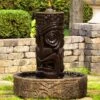 Tiki Column 44" High Relic Lava Outdoor Fountain -Golden Lighting Shop tiki column 44 inch high relic lava outdoor fountain 65f29