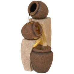 Tipping Jugs LED Indoor/Outdoor 30" High Fountain 8 Tipping Jugs LED Indoor/Outdoor 30" High Fountain -Golden Lighting Shop tipping jugs led indoor outdoor 30 inch high fountain v7882