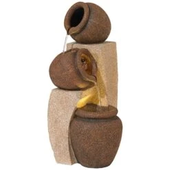 Tipping Jugs LED Indoor/Outdoor 30" High Fountain 11 Tipping Jugs LED Indoor/Outdoor 30" High Fountain -Golden Lighting Shop tipping jugs led indoor outdoor 30 inch high fountain v7882views3