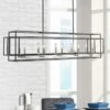Titania 54" Black And Nickel 10-Light Linear Kitchen Island Pendant -Golden Lighting Shop titania 54 inch black and nickel 10 light linear kitchen island pendant 95v70cropped