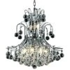 Toureg 19" Wide Chrome And Crystal 10-Light Chandelier -Golden Lighting Shop toureg 19 inch wide chrome and crystal 10 light chandelier 39v31
