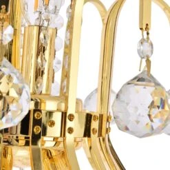 Toureg 19" Wide Gold And Crystal 10-Light Chandelier -Golden Lighting Shop toureg 19 inch wide gold and crystal 10 light chandelier 39v33views2