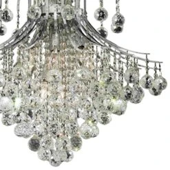 Toureg 25" Wide Chrome And Crystal 15-Ligh Chandelier -Golden Lighting Shop toureg 25 inch wide chrome and crystal 15 ligh chandelier 39v07views1