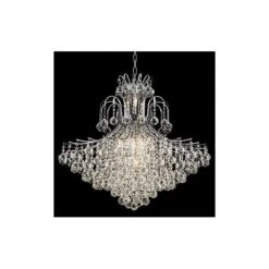 Toureg 31" Wide Chrome And Crystal 15-Light Chandelier