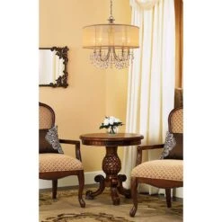 Hampton Collection Antique Brass 24" Wide Chandelier