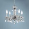 Traditional Crystal 15" Wide Chrome 4-Light Chandelier -Golden Lighting Shop traditional crystal 15 inch wide chrome 4 light chandelier 74t90cropped
