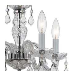 Traditional Crystal 15" Wide Chrome 4-Light Chandelier -Golden Lighting Shop traditional crystal 15 inch wide chrome 4 light chandelier 74t90views1