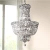Tranquil 18" Wide Chrome And Clear Crystal 3-Tier Chandelier -Golden Lighting Shop tranquil 18 inch wide chrome and clear crystal 3 tier chandelier 66d11cropped