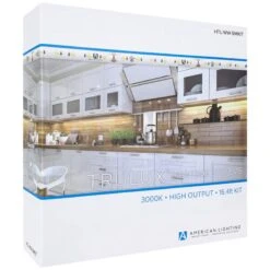 Trulux 16.4-Foot 3000K LED High Output Tape Light Kit -Golden Lighting Shop trulux 16 4 foot 3000k led high output tape light kit 42h16views3