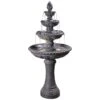 Tucson 65" High Zinc 4-Tier Outdoor LED Floor Fountain 2 Tucson 65" High Zinc 4-Tier Outdoor LED Floor Fountain -Golden Lighting Shop tucson 65 inch high zinc 4 tier outdoor led floor fountain 66h78