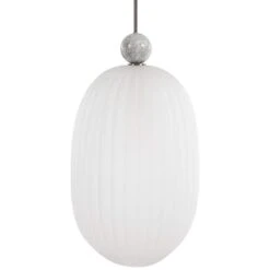 Uttermost Creme 15 3/4" Wide Nickel Pendant Light