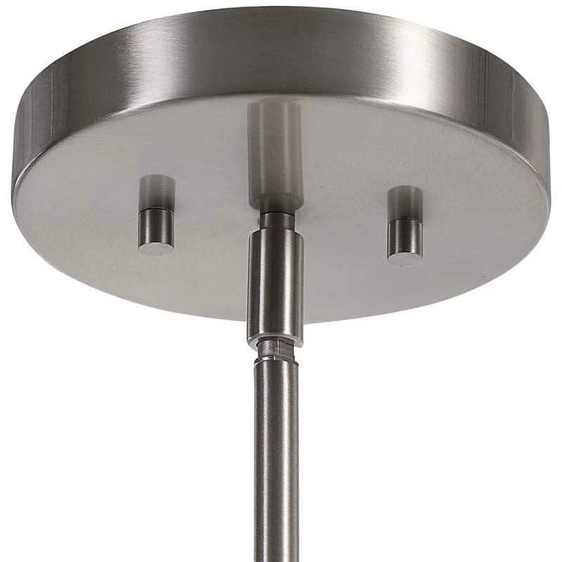 Uttermost Creme 15 3/4" Wide Nickel Pendant Light 4 Uttermost Creme 15 3/4" Wide Nickel Pendant Light - Image 2
