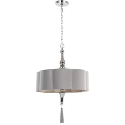 Uttermost Helena 22" Wide Silver And Chrome Pendant Light -Golden Lighting Shop uttermost helena 22 inch wide silver and chrome pendant light 970p0views2