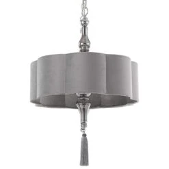 Uttermost Helena 22" Wide Silver And Chrome Pendant Light -Golden Lighting Shop uttermost helena 22 inch wide silver and chrome pendant light 970p0views3
