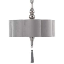 Uttermost Helena 22" Wide Silver And Chrome Pendant Light -Golden Lighting Shop uttermost helena 22 inch wide silver and chrome pendant light 970p0views4