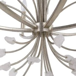 Uttermost Juliette 26 3/4" Wide Silver 6-Light Chandelier 8 Uttermost Juliette 26 3/4" Wide Silver 6-Light Chandelier -Golden Lighting Shop uttermost juliette 26 and three quarter inch wide silver 6 light chandelier 94n15views1