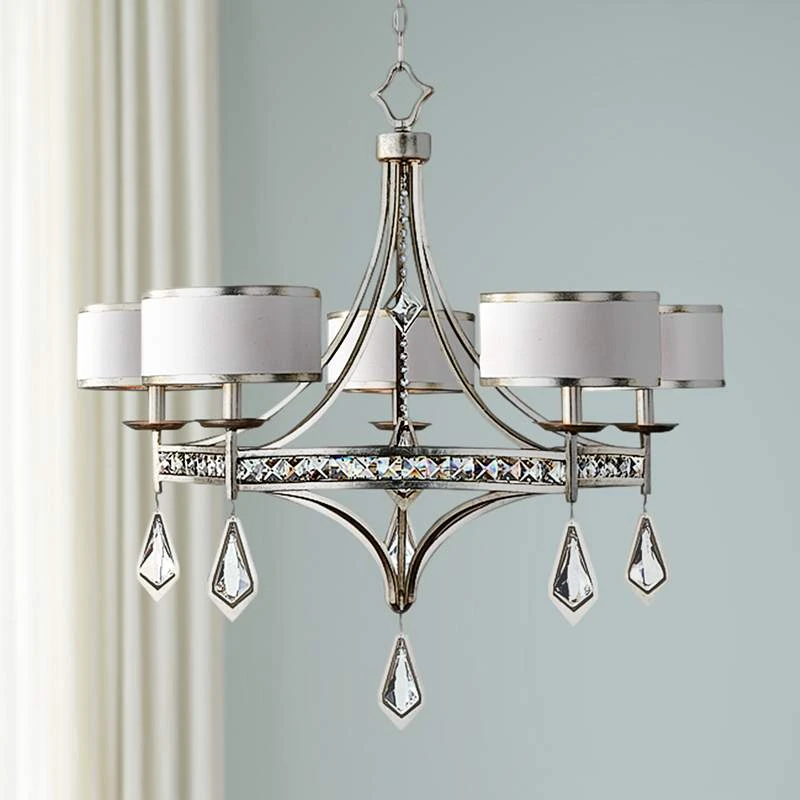Uttermost Tamworth 34" Wide Silver Champagne Chandelier
