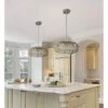 Maxim Arabesque 18" Wide Golden Silver Pendant Light