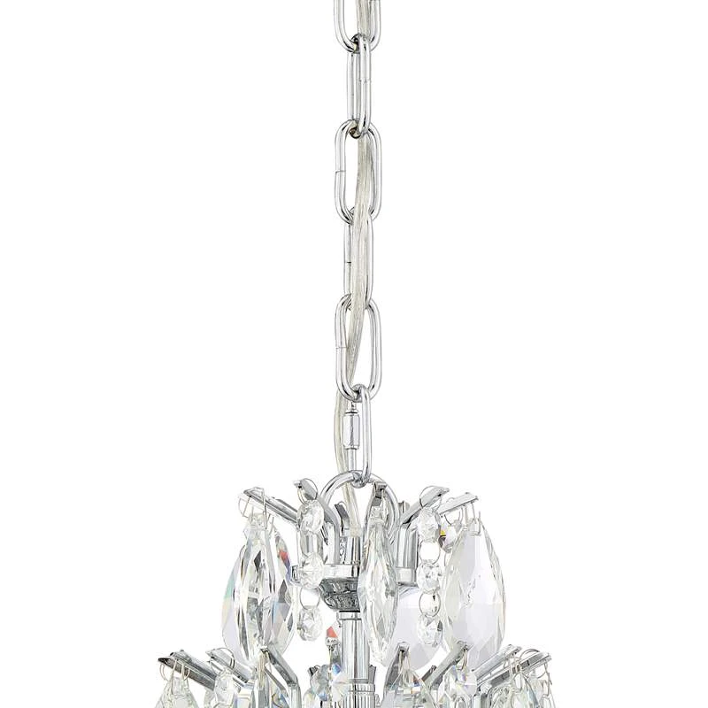 Valentina 16 1/2" Wide Chrome And Crysta 10-Light Chandelier 6 Valentina 16 1/2" Wide Chrome And Crysta 10-Light Chandelier - Image 4