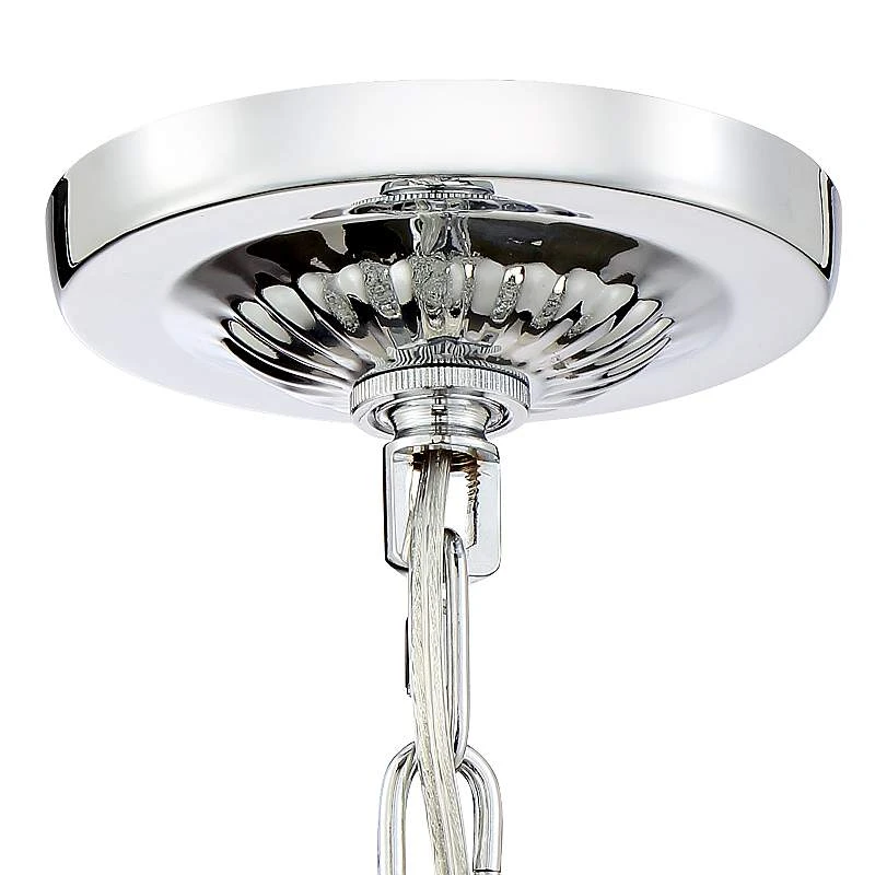 Valentina 16 1/2" Wide Chrome And Crysta 10-Light Chandelier 7 Valentina 16 1/2" Wide Chrome And Crysta 10-Light Chandelier - Image 5