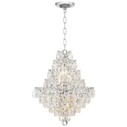 Valentina 16 1/2" Wide Chrome And Crysta 10-Light Chandelier 14 Valentina 16 1/2" Wide Chrome And Crysta 10-Light Chandelier -Golden Lighting Shop valentina 16 and one half inch wide chrome and crysta 10 light chandelier 71v01views4