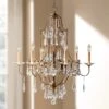 Valentina 28 1/2" Oxidized Bronze Traditional Crystal Chandelier -Golden Lighting Shop valentina 28 and one half inch oxidized bronze traditional crystal chandelier r8854cropped