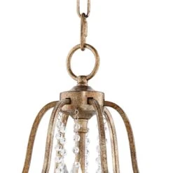 Valentina 28 1/2" Oxidized Bronze Traditional Crystal Chandelier -Golden Lighting Shop valentina 28 and one half inch oxidized bronze traditional crystal chandelier r8854views3