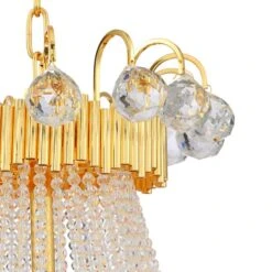 Valentina 31 1/4" Wide Gold And Crystal 24-Light Chandelier -Golden Lighting Shop valentina 31 and one quarter inch wide gold and crystal 24 light chandelier 71v05views2