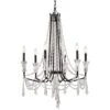Varaluz Barcelona 27" Wide Onyx Crystal 6-Light Chandelier