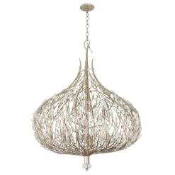 Varaluz Bask 32" Wide Gold Dust Crystal Pendant Light -Golden Lighting Shop varaluz bask 32 inch wide gold dust crystal pendant light 9m979views3
