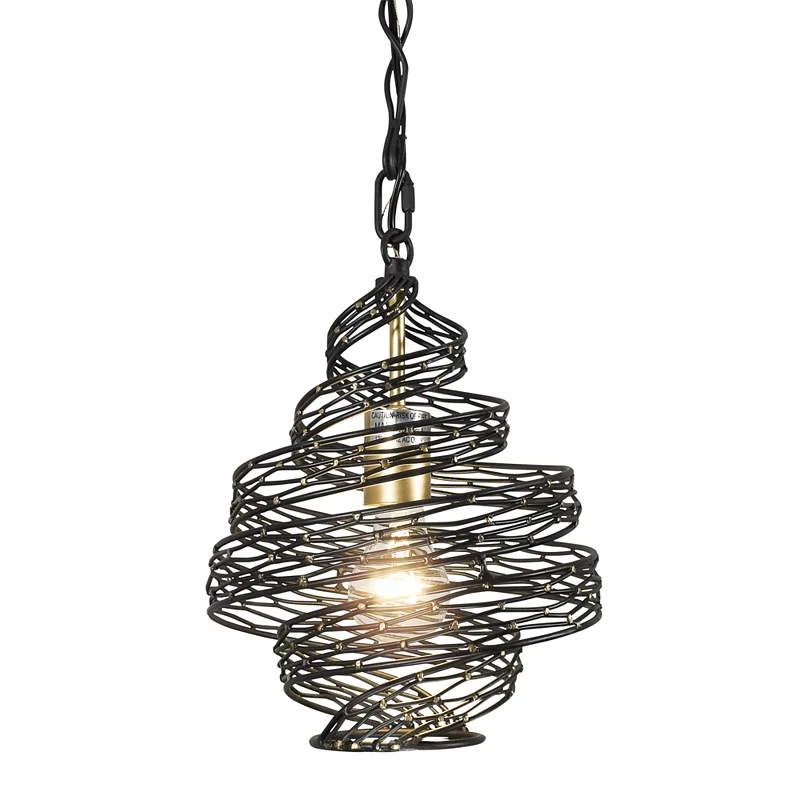 Varaluz Casa Flow 10" Wide Gold Matte Black Mini Pendant 3 Varaluz Casa Flow 10" Wide Gold Matte Black Mini Pendant