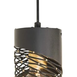 Varaluz Casa Flow 4" Wide Matte Black Gold Mini Pendant -Golden Lighting Shop varaluz casa flow 4 inch wide matte black gold mini pendant 455k1views2