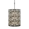 Varaluz Casa Kato 18" Wide Carbon Black Drum Pendant Light -Golden Lighting Shop varaluz casa kato 18 inch wide carbon black drum pendant light 475k1