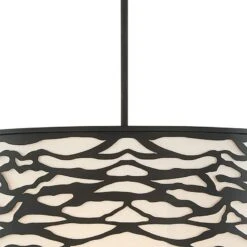 Varaluz Casa Kato 18" Wide Carbon Black Drum Pendant Light -Golden Lighting Shop varaluz casa kato 18 inch wide carbon black drum pendant light 475k1views2