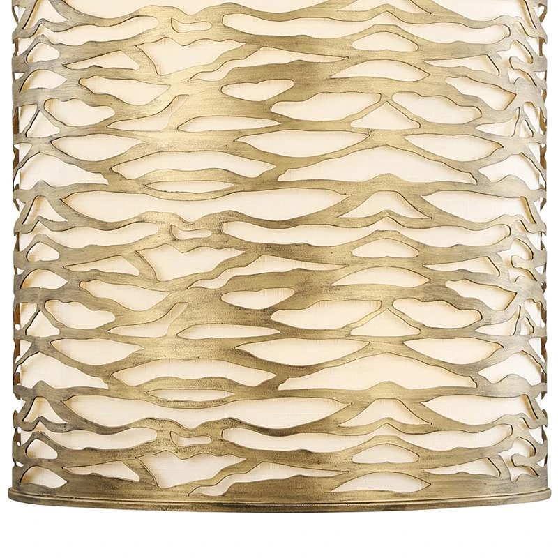 Varaluz Casa Kato 18" Wide Havana Gold Drum Pendant Light 4 Varaluz Casa Kato 18" Wide Havana Gold Drum Pendant Light - Image 2