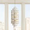 Varaluz Cubic 18 1/2"W Calypso Gold W/ Crystal Foyer Pendant 2 Varaluz Cubic 18 1/2"W Calypso Gold W/ Crystal Foyer Pendant -Golden Lighting Shop varaluz cubic 18 and one half inchw calypso gold w crystal foyer pendant 69p47cropped