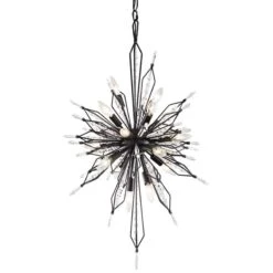 Varaluz Orbital 20" Wide Carbon And Crystal Foyer Pendant 8 Varaluz Orbital 20" Wide Carbon And Crystal Foyer Pendant -Golden Lighting Shop varaluz orbital 20 inch wide carbon and crystal foyer pendant 69p58views1