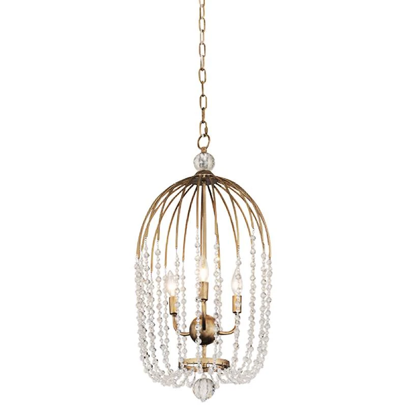 Varaluz Voliere 14 1/2"W Havana Gold 3-Light Pendant Light 3 Varaluz Voliere 14 1/2"W Havana Gold 3-Light Pendant Light