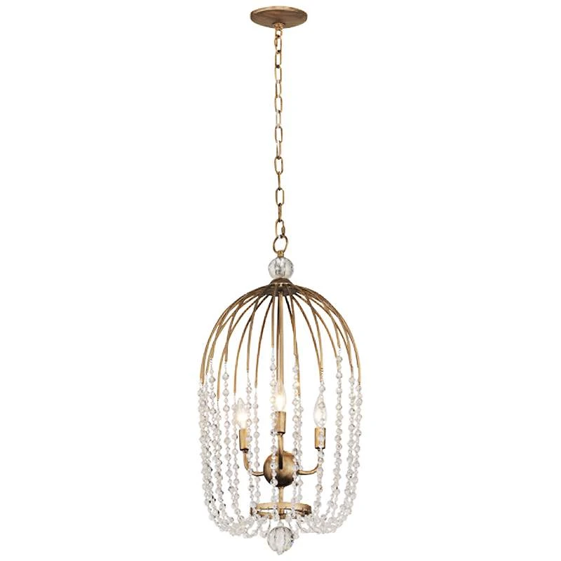 Varaluz Voliere 14 1/2"W Havana Gold 3-Light Pendant Light 6 Varaluz Voliere 14 1/2"W Havana Gold 3-Light Pendant Light - Image 4