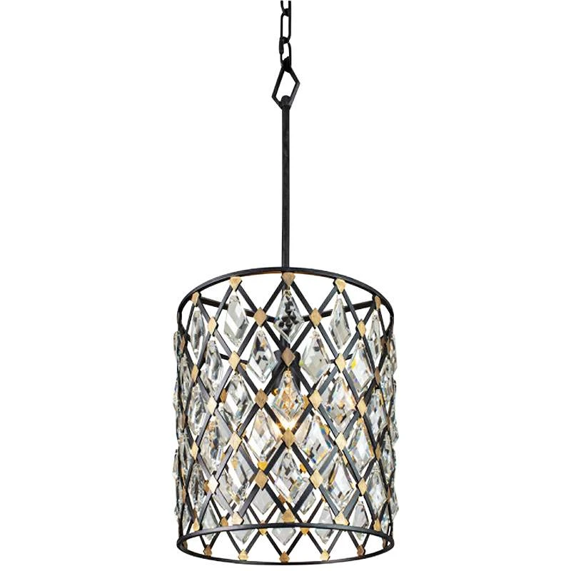 Varaluz Windsor 11 1/2"W Carbon And Gold Mini Pendant Light 4 Varaluz Windsor 11 1/2"W Carbon And Gold Mini Pendant Light - Image 2