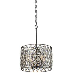 Varaluz Windsor 18"W Carbon And Gold 4-Light Pendant Light