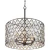 Varaluz Windsor 25"W Carbon And Gold 6-Light Pendant Light 2 Varaluz Windsor 25"W Carbon And Gold 6-Light Pendant Light -Golden Lighting Shop varaluz windsor 25 inchw carbon and gold 6 light pendant light 86g34