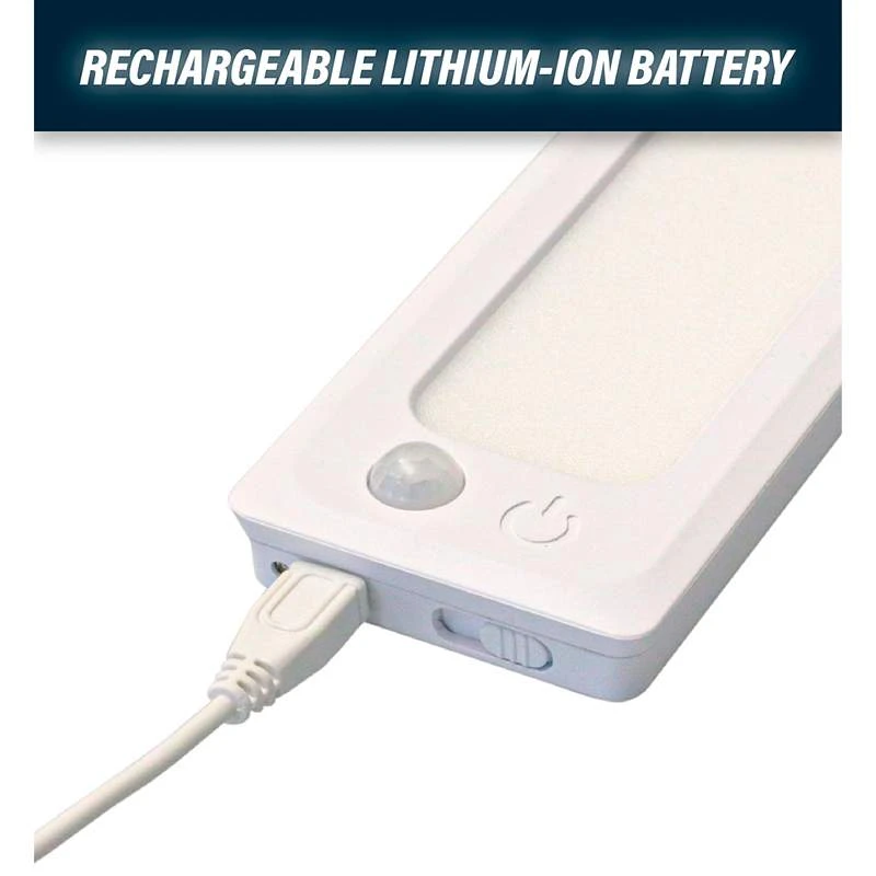 Vick 2 1/2" Wide White LED Rechargeable Bar Lights Set Of 2 7 Vick 2 1/2" Wide White LED Rechargeable Bar Lights Set Of 2 - Image 5