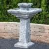 Victoria 43 1/2"H Frosted Mocha LED Outdoor Floor Fountain -Golden Lighting Shop victoria 43 and one half inchh frosted mocha led outdoor floor fountain 003h6cropped