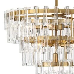 Vienna Full Spectrum Luxum 18 3/4" Brass And Crystal Pendant Light 10 Vienna Full Spectrum Luxum 18 3/4" Brass And Crystal Pendant Light -Golden Lighting Shop vienna full spectrum luxum 18 and three quarter inch brass and crystal pendant light 64t69views1